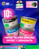 FERIA DEL CAPITAN 2026 OFRECE 10% DE DESCUENTO EN TINTAS MARCA TECPRO SANCHEZ DEL 15 AL 31 DE JULIO DE 2026 O AL AGOTAR EXISTENCIAS