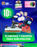 FERIA DEL CAPITAN 2026  OFRECE 10% DE DESCUENTO EN EQUIPOS PARA SUBLIMACION DEL 15 AL 31 DE JULIO DE 2026 O AL AGOTAR EXISTENCIAS, EXCEPTO LOS YA OFERTADOS CON MEJOR PRECIO Y PUBLICADOS
