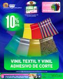 FERIA DEL CAPITAN 2026 OFRECE 10% DE DESCUENTO EN VINIL TEXTIL Y VINIL ADHESIVO CORTE DEL 15 AL 31 DE JULIO 2026 O AL AGOTAR EXISTENCIAS