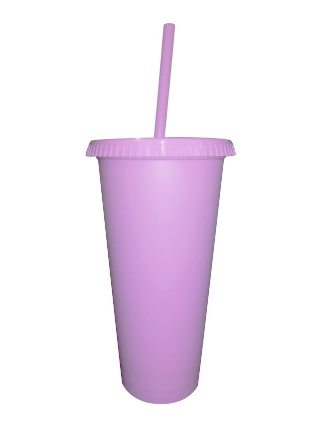 VASO LIBE 24 OZ MALVA TAPA Y POPOTE