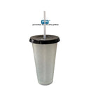 VASO CONY 24 OZ NATURAL GLITTER BRILLOS TAPA COLORES POPOTE NATURAL 710 ML