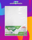 CARTULINA  TIPO OPALINA TAMAÑO CARTA,  BLANCO CON 100 HOJAS  225 gramos