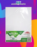 PAPEL TIPO OPALINA TAMAÑO CARTA COLOR BLANCO 100 HOJAS  120 gramos