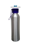 BOTELLA DE ALUMINIO PLATA PORTABLE DE 650 ML COLORES