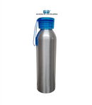 BOTELLA DE ALUMINIO PLATA PORTABLE DE 650 ML COLORES