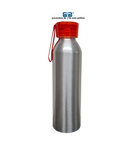 BOTELLA DE ALUMINIO PLATA PORTABLE DE 650 ML COLORES