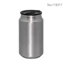 LATA DE ALUMINIO PLATEADA CON TAPA SILICON PARA SUBLIMAR 350 ML SUBLIMACION ENCOGRAPHICS