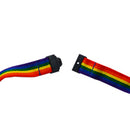 CORDON PLANO PARA GAFETE  DESPRENDIBLE PORTAGAFETE  CON BROCHE SEGURIDAD  ARCOIRIS