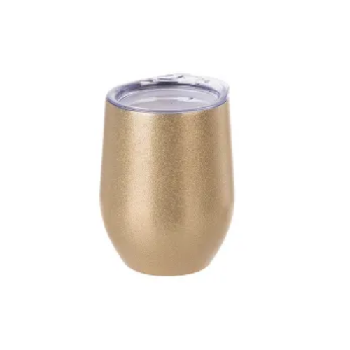 VASO VINERO GLITTER 350 ML ORO PARA SUBLIMAR 12 OZ SUBLIMACION ENCOGRAPHICS