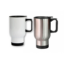 TARRO VIAJERO DE ACERO BLANCO CON TAPA 16 OZ O 473 ML PARA SUBLIMAR SUBLIMACION ENCOGRAPHICS