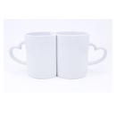 TAZA BLANCA 11 OZ ASA DE CORAZON PAREJA PARA SUBLIMAR 325 ML SUBLIMACION ENCOGRAPHICS