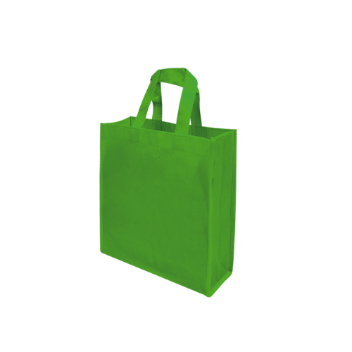 ECO BOLSA 40X30X15 CON FUELLE VERDE LIMON