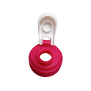 VASO PET 500 ML CON TAPA ROSA Y CONTRA TAPA BLANCA