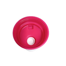 VASO PET 500 ML CON TAPA ROSA Y CONTRA TAPA BLANCA