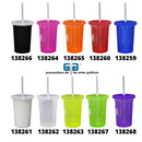 VASO CAPI 16 OZ VASO Y TAPA MISMO COLOR, POPOTE NATURAL, 473 ML VARIEDAD EN COLORES