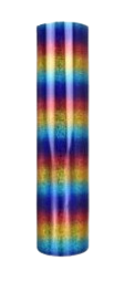 VINIL TEXTIL HOLOGRAMA ARCOIRIS MULTICOLOR B	50  CMS  X 1.0  MT.