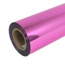 VINIL TEXTIL  FOIL METALICO ROSA   50  CMS  X 1.0  MT.