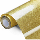 VINIL TEXTIL GLITTER  ORO SUBLIMABLE ECG 50  CMS  X 1.0  MT.