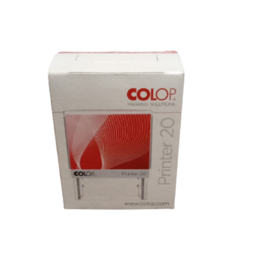 Sello De Tinta Automático COLOP Printer 20 - Área 38x14 Mm, Color Rojo