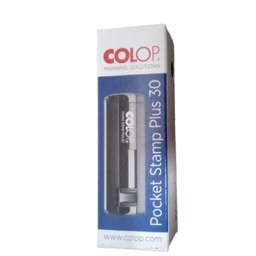 SELLO COLOP POCKET STAMP 30	DE BOLSILLO MEDIDA 18 X 47 MM TINTA	NEGRO	AUTOENTINTABLE