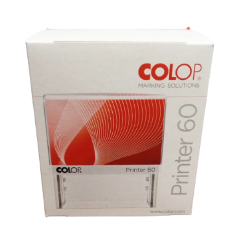 Printer 60 SELLO COLOP PRINTER 60 MEDIDA 37 X 76 MM TINTA NEGRO AUTOENTINTABLE