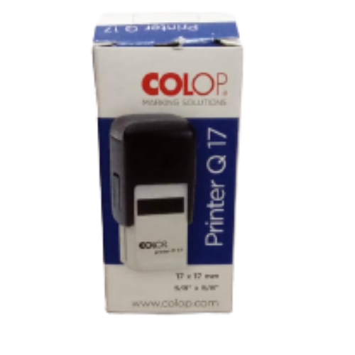 SELLO COLOP Q 17 MEDIDA 17 X 17 MM TINTA NEGRO AUTOENTINTABLE