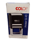 SELLO  COLOP	Q 43 MEDIDA 43 X 43 MM TINTA	NEGRO	AUTOENTINTABLE
