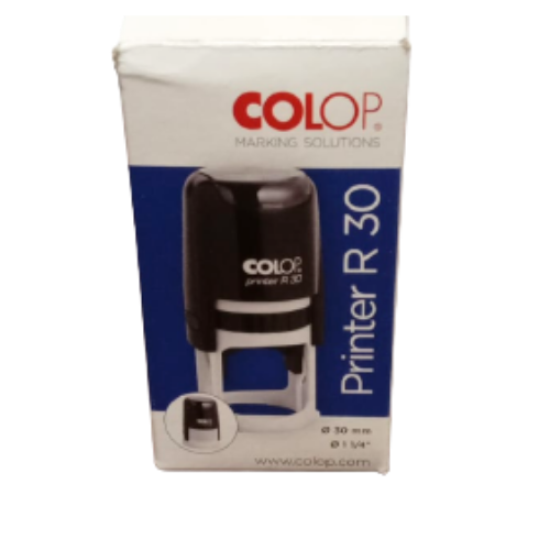 SELLO COLOP R 30 REDONDO MEDIDA 30 MM TINTA NEGRO AUTOENTINTABLE