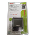 SELLO	TRODAT	CON TEXTO PAGADO	4912	MEDIDA	47 X 18 MM	TINTA	ROJO Y AZUL	BICOLOR	AUTOENTINTABLE