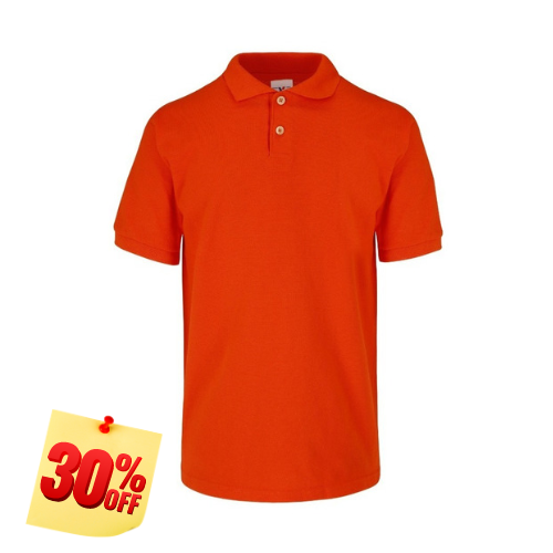 PLAYERA  POLO 50% POLIESTER, 50% ALGODON/PREM 230GR HOMBRE NARANJA TALLA XL YTISPA