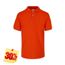PLAYERA POLO 50% POLIESTER, 50% ALGODON/PREM 230GR HOMBRE NARANJA TALLA S YTISPA