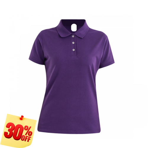 PLAYERA POLO 50% POLIESTER, 50% ALGODON/PREM 230GR HOMBRE MORADA TALLA L YTISPA