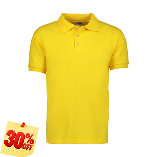 PLAYERA POLO 50% POLIESTER, 50% ALGODON/PREM 230GR HOMBRE AMARILLA TALLA XL YTISPA