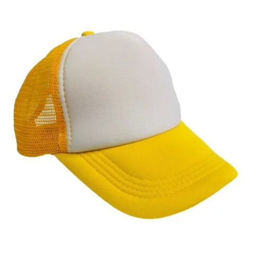 GORRA AMARILLO CANARIO CON BLANCO ADULTO ENCOGRAPHICS