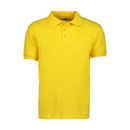PLAYERA  POLO 50% POLIESTER, 50% ALGODON/PREM 230GR HOMBRE AMARILLA TALLA S YTISPA