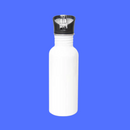 BOTELLA DE ALUMINIO BLANCA CON POPOTE PARA SUBLIMAR 600 ML SUBLIMACION ENCOGRAPHICS