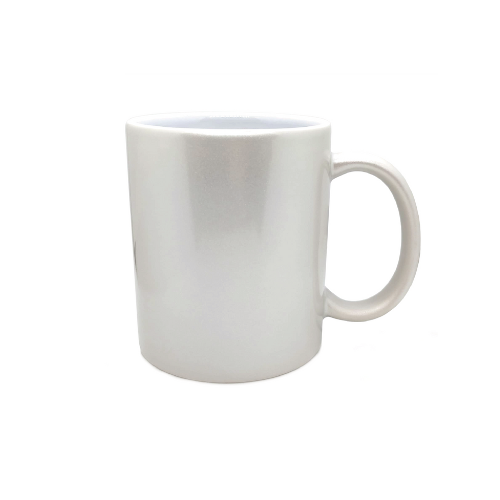 TAZA BLANCA 11 OZ TORNASOL METALICO PARA SUBLIMAR 325 ML SUBLIMACION ENCOGRAPHICS