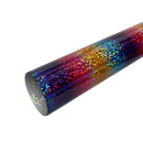 VINIL TEXTIL HOLOGRAMA ARCOIRIS MULTICOLOR B	50  CMS  X 1.0  MT.