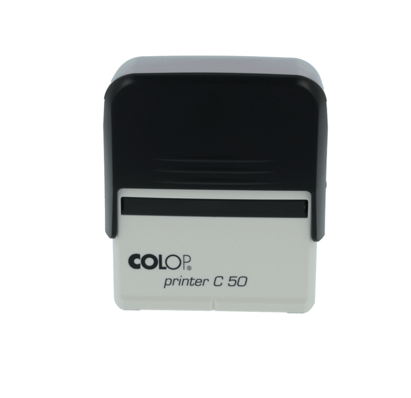 SELLO COLOP	C 50	 MEDIDA 30 X 69 MM TINTA	NEGRO	AUTOENTINTABLE