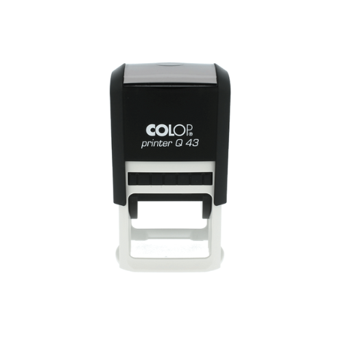 SELLO  COLOP	Q 43 MEDIDA 43 X 43 MM TINTA	NEGRO	AUTOENTINTABLE