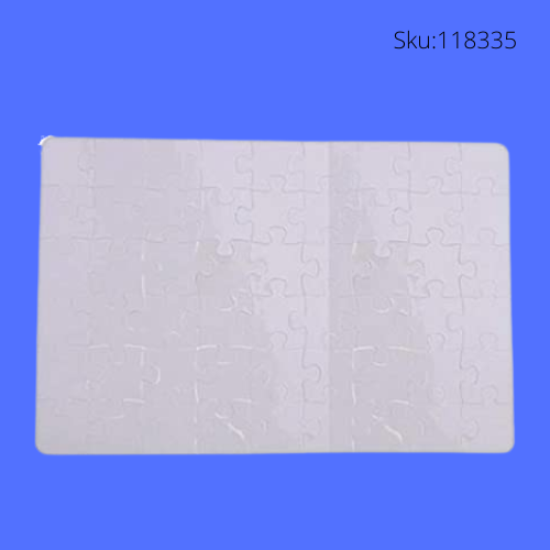 ROMPECABEZAS SUBLI POLIMERO BLANCO A4 19.20 X 25 con 48 PIEZAS SUBLIMAR SUBLIMACION ENCOGRAPHICS