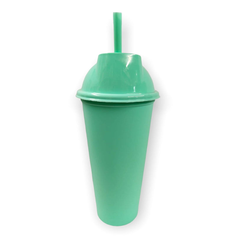 VASO LIBE 24 OZ MENTA TAPA PLANA Y POPOTE