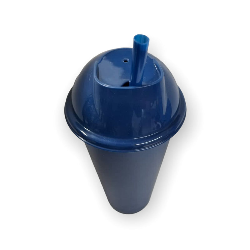Vaso De Plástico Con Tapa Y Popote. Cap. Cap. 500 Ml. - T 87 - For  Promotional - KW Publicidad Corporativa