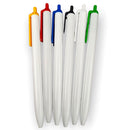 BOLIGRAFO (PLUMA) KLIK BLANCO CON CLIP DE COLOR