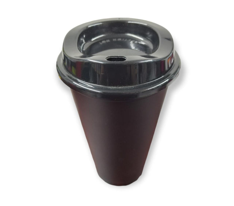 VASO CAFETERO STAR NEGRO CON TAPA CAFETERA VASO de 16 OZ