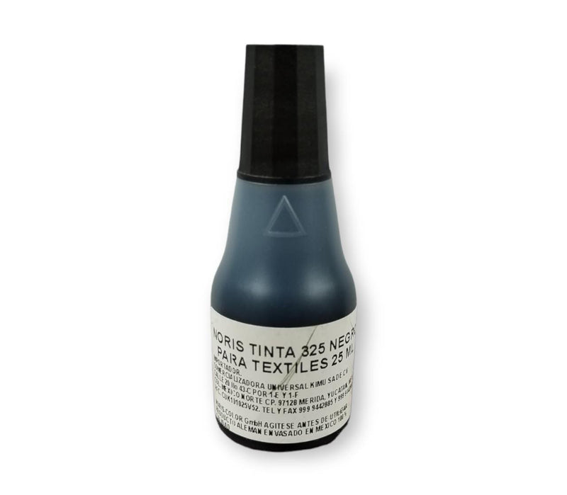 TINTA PARA SELLOS NEGRA PARA TEXTILES 25 ML