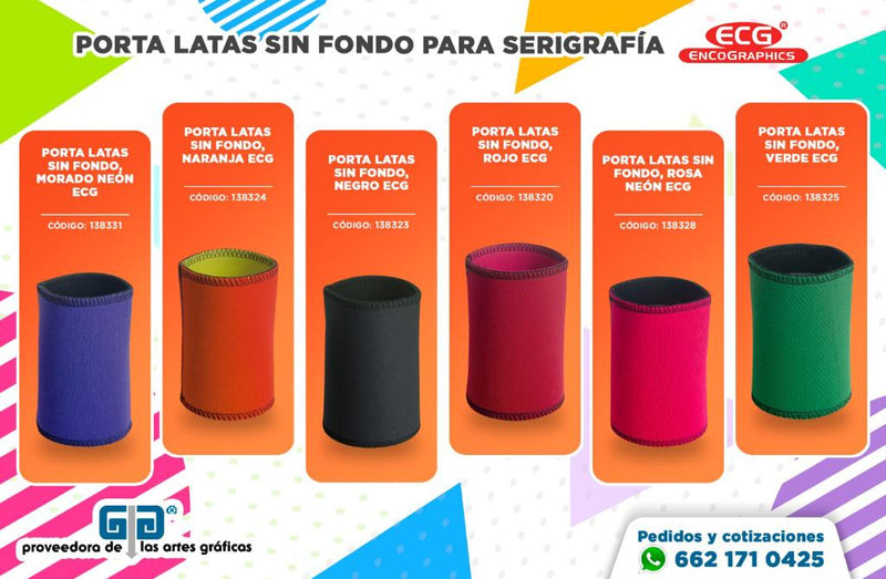 PORTALATAS SIN FONDO VERDE ENCOGRAPHICS