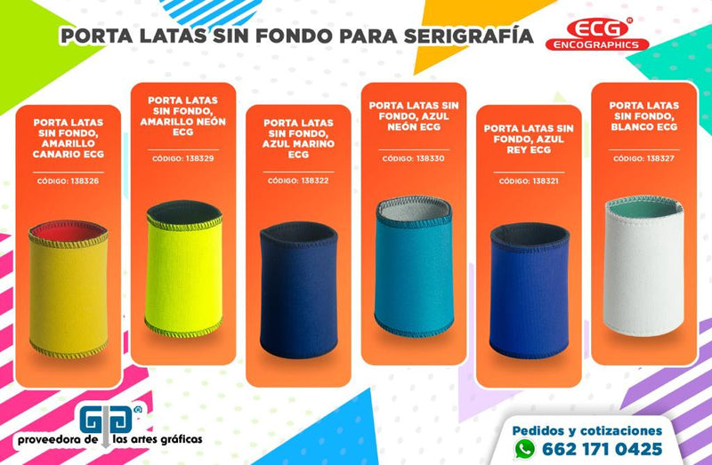 PORTALATAS SIN FONDO VERDE ENCOGRAPHICS