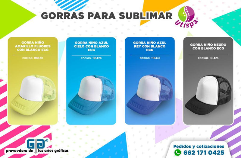 GORRA  AZUL CIELO CON BLANCO ADULTO ENCOGRAPHICS