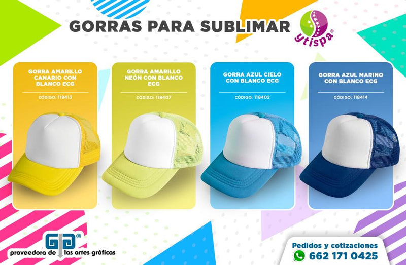 GORRA  AZUL CIELO CON BLANCO ADULTO ENCOGRAPHICS